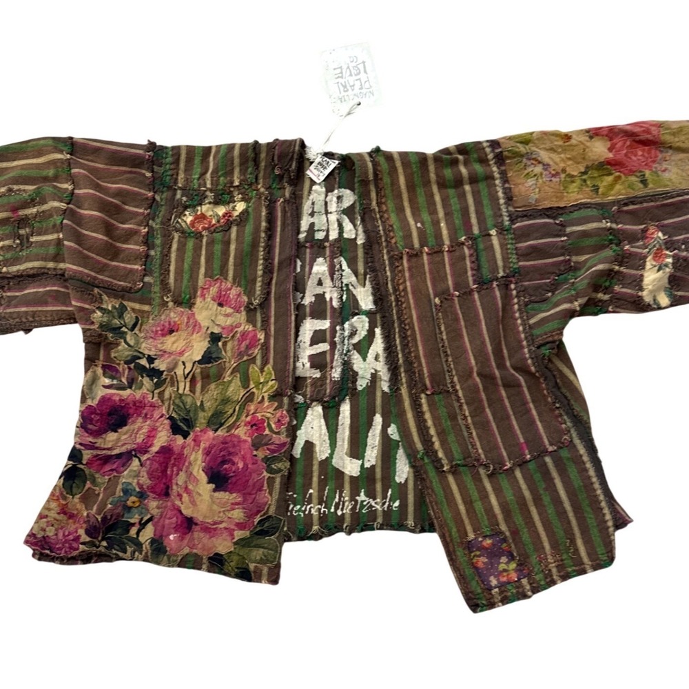 Magnolia Pearl Dekker Rose Patchwork Buffalo Soldier Cropped Jacket SOLD OUT NWT